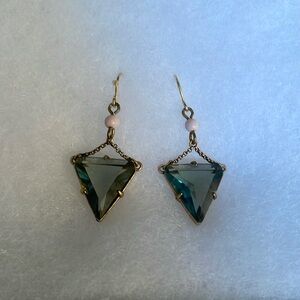 Gold-Tone - J. Crew Seafoam Green Jewel Earrings